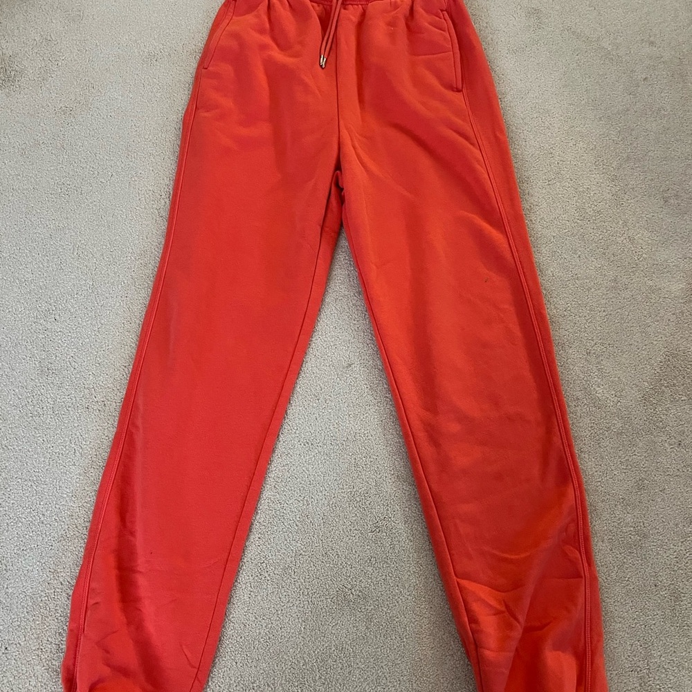 Old Navy Bright Pink Sweatpants with Elastic Waistband